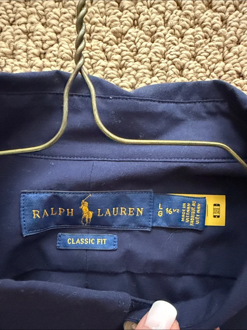 Polo by Ralph Lauren Dark Navy Long-Sleeve Button-Down Shirt